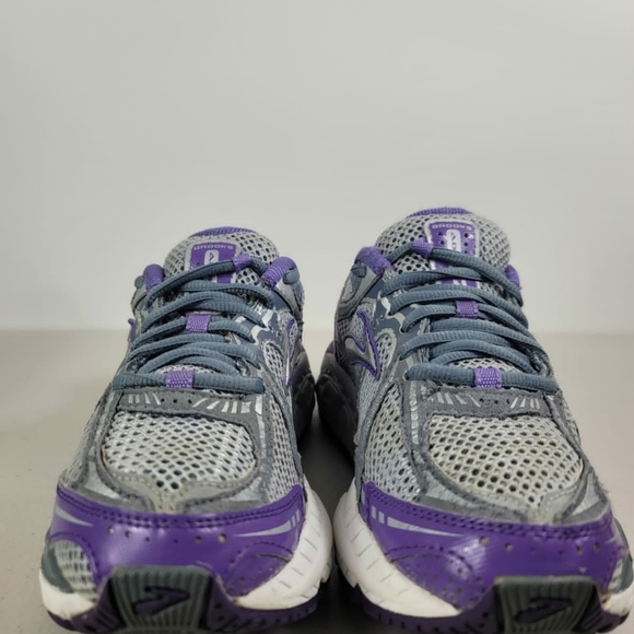 Brooks Addiction DNA Mogo Women’s Size 6B Silver And Purple Running Shoes - Picture 4 of 8